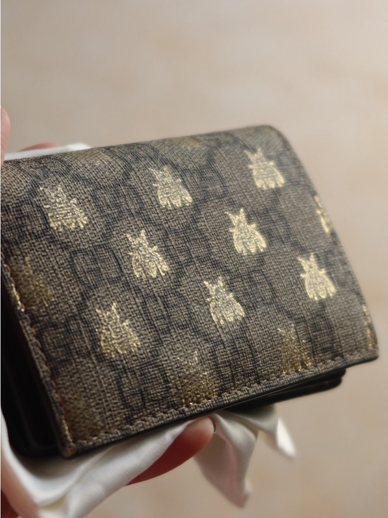 Gucci Handbags - Gucci Animalier Bee GG Monogram Wallet